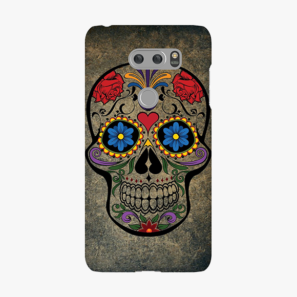 Artistic Design on Skull LG V30 Phone Case
