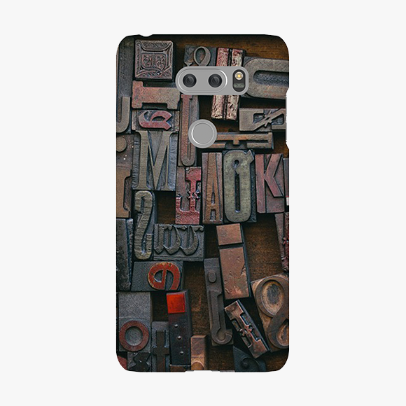 Alphabets On Wooden Block LG V30 Phone Case