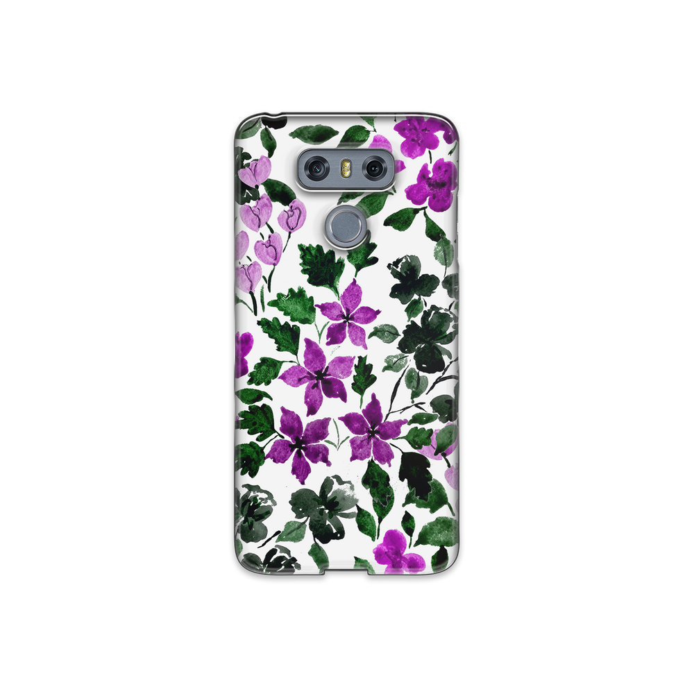 Purple Flower Art LG G6 Phone Case
