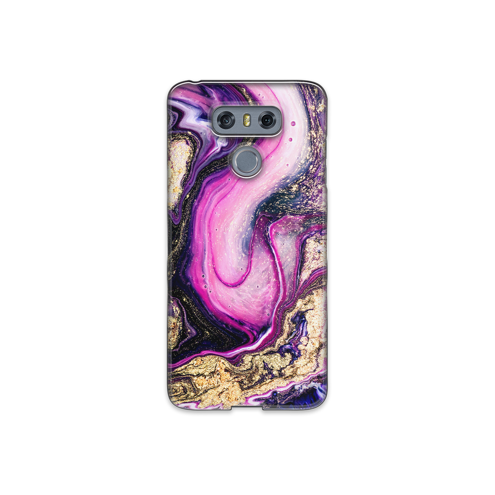 Purple & Gold Marble LG G6 Phone Case