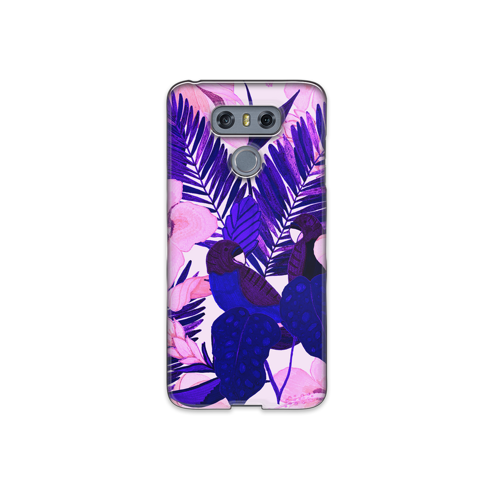 Purple Palm Leaf LG G6 Phone Case