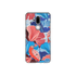 Blue and Red Floral Art LG G7 Phone Case