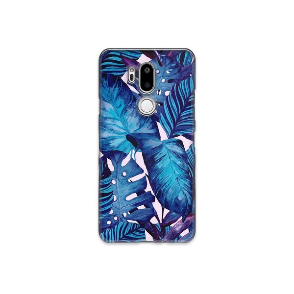 Blue Tropical Leaf LG G7 Phone Case