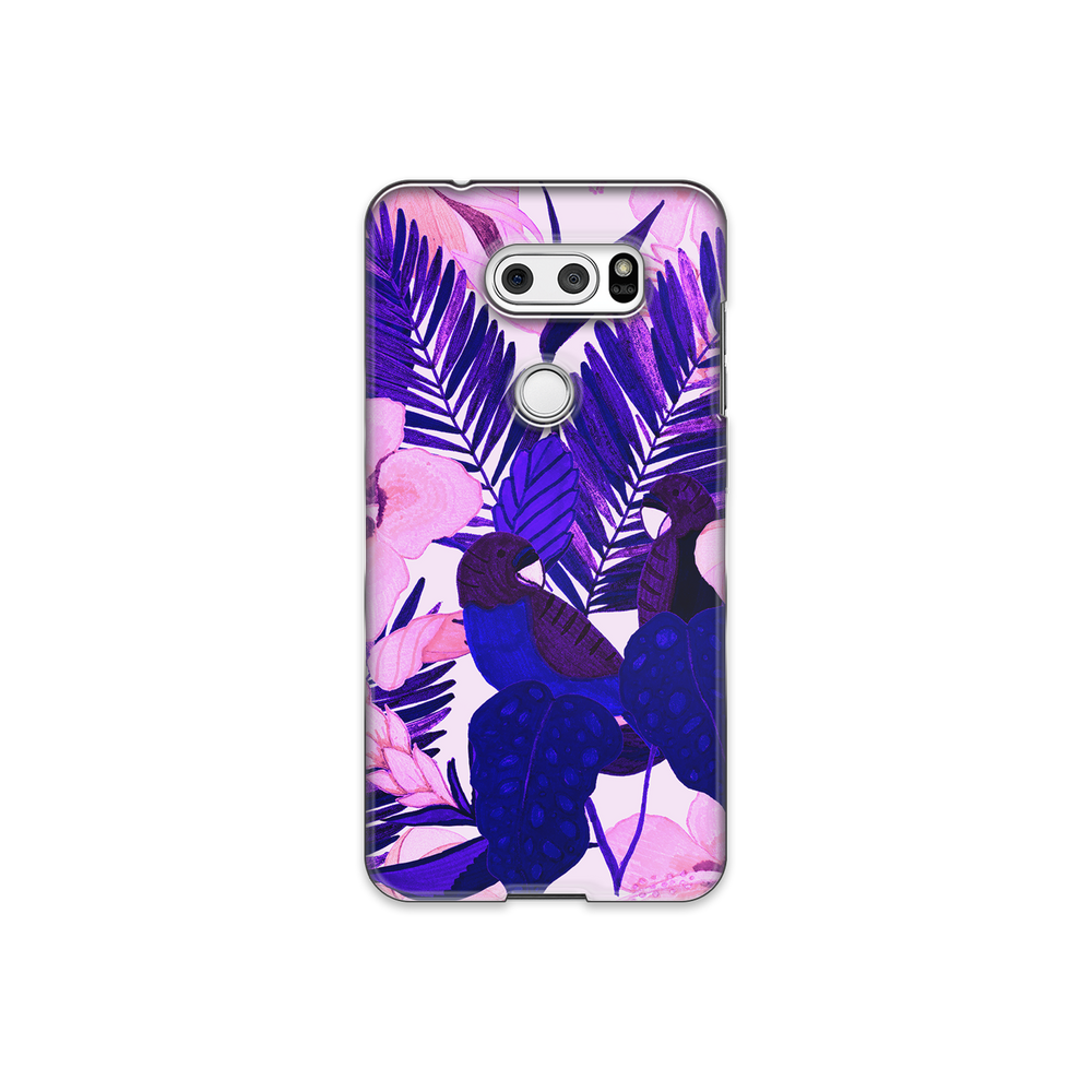 Purple Palm Leaf LG V30 Phone Case