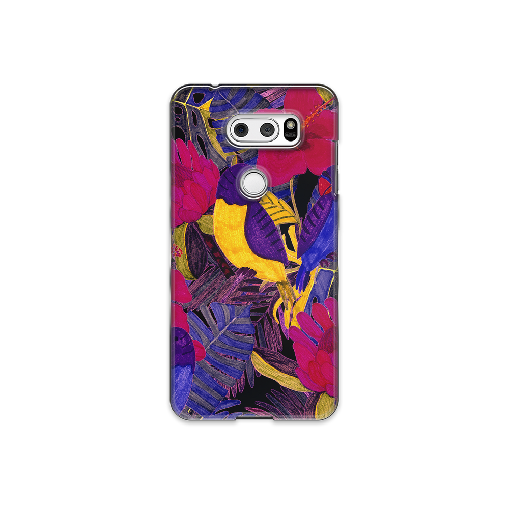 Painted Crimson Flower LG V30 Phone Case