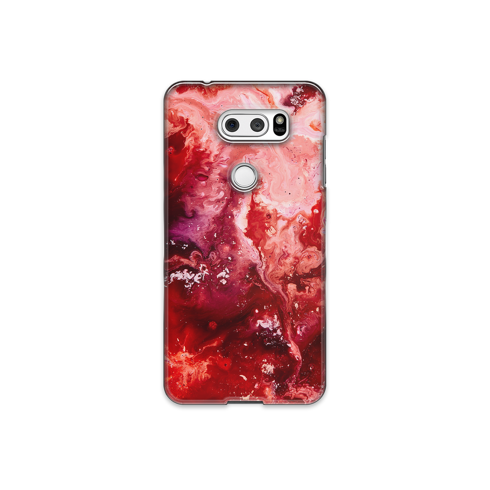 Marble Red LG V30 Phone Case