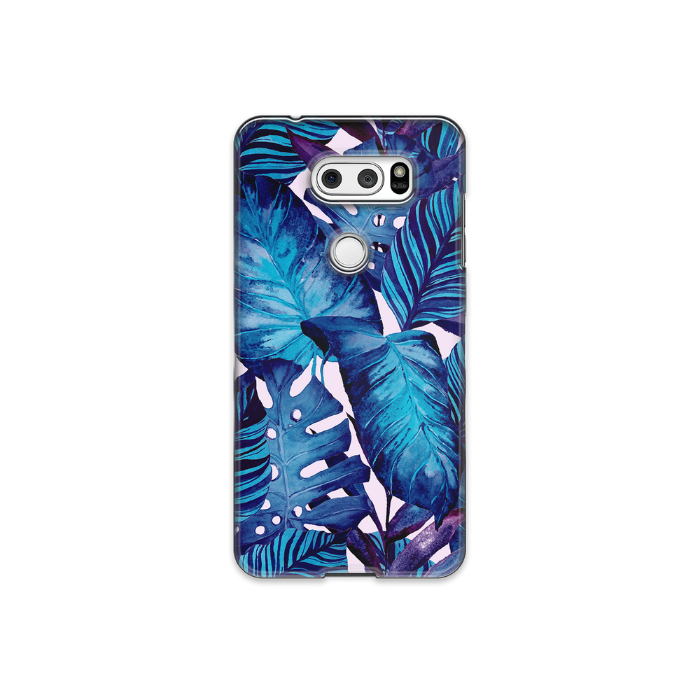 Blue Tropical Leaf LG V30 Phone Case
