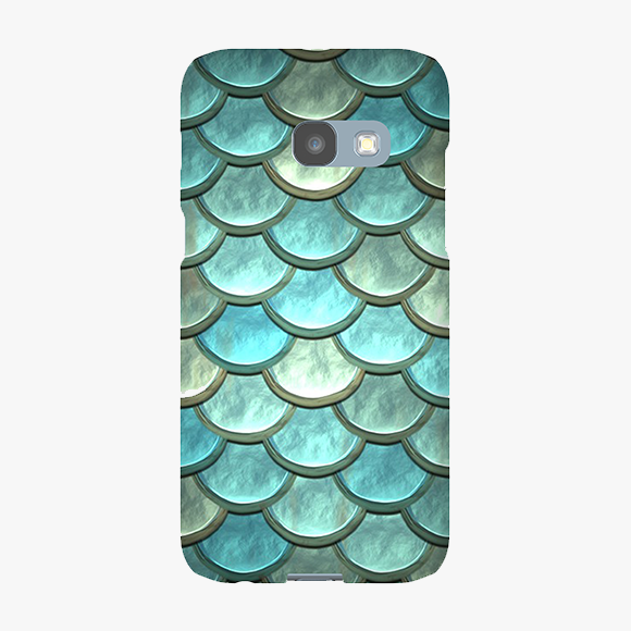 Blue Colored scales pattern Samsung Galaxy A3 (2017) Phone Case