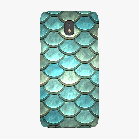 Blue Colored scales pattern Samsung Galaxy J5 (2017) Phone Case
