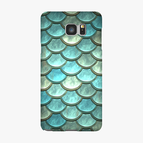 Blue Colored scales pattern Samsung Galaxy Note 5 Phone Case