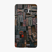Alphabets On Wooden Block Samsung Galaxy Note 5 Phone Case