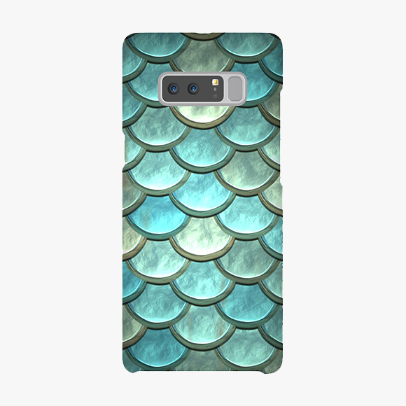 Blue Colored scales pattern Samsung Galaxy Note 8 Phone Case
