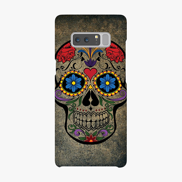 Artistic Design on Skull Samsung Galaxy Note 8 Phone Case