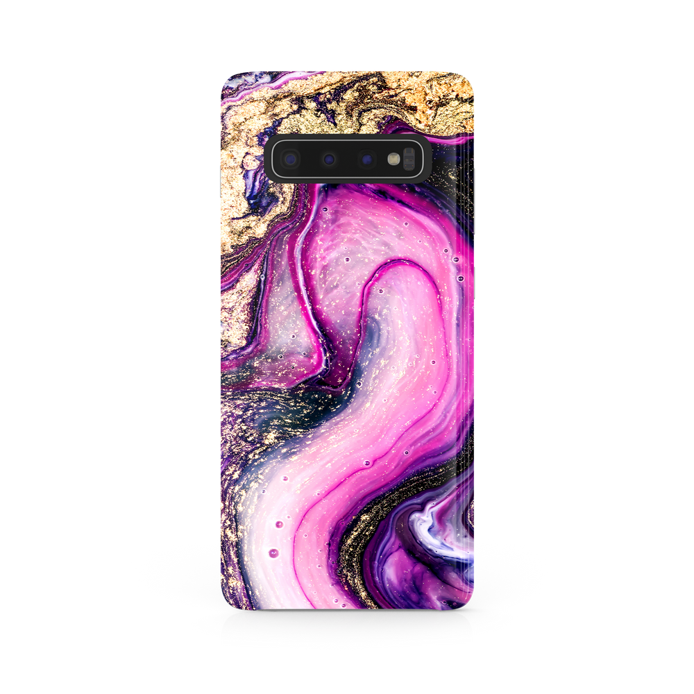 Purple & Gold Marble Samsung Galaxy S10 Plus Phone Case