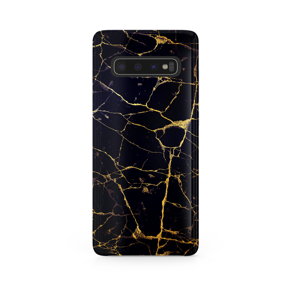 Black & Gold Marble Samsung Galaxy S10 Plus Phone Case