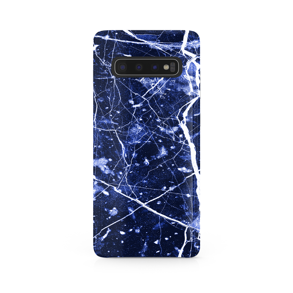 Blue Granite Marble Samsung Galaxy S10 Plus Phone Case