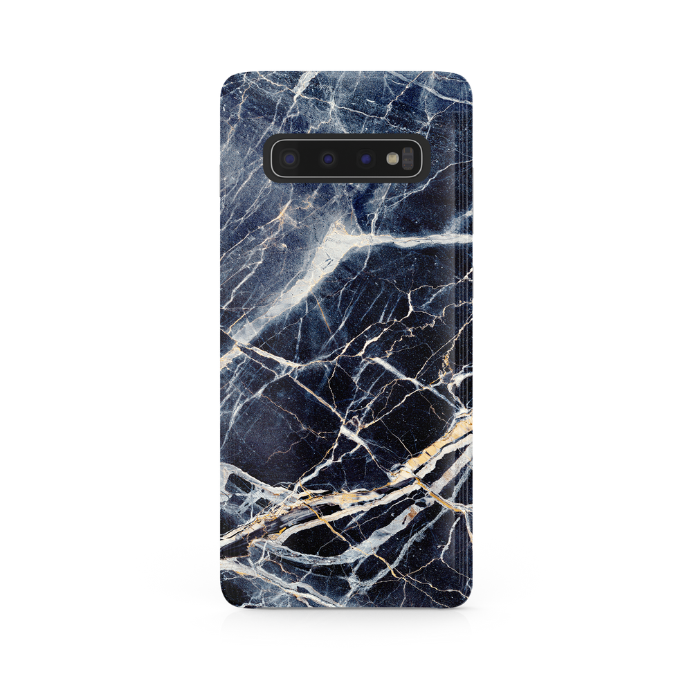Blue & White Marble Luxury Samsung Galaxy S10 Plus Phone Case