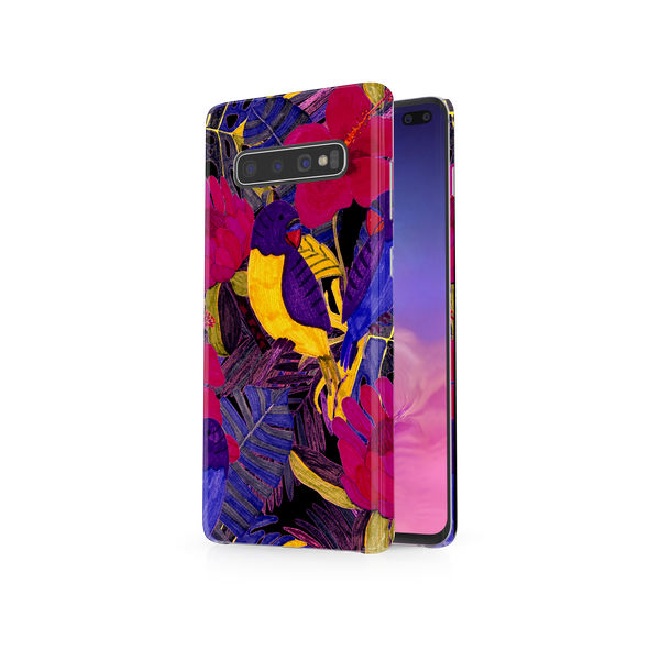 Painted Crimson Flower Samsung Galaxy S10 Plus Phone Case