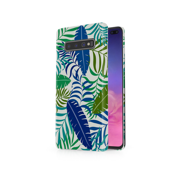 Colorful Tropical Leaves Samsung Galaxy S10 Plus Phone Case