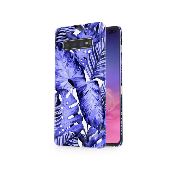 Purple Tropical Leaf Samsung Galaxy S10 Plus Phone Case