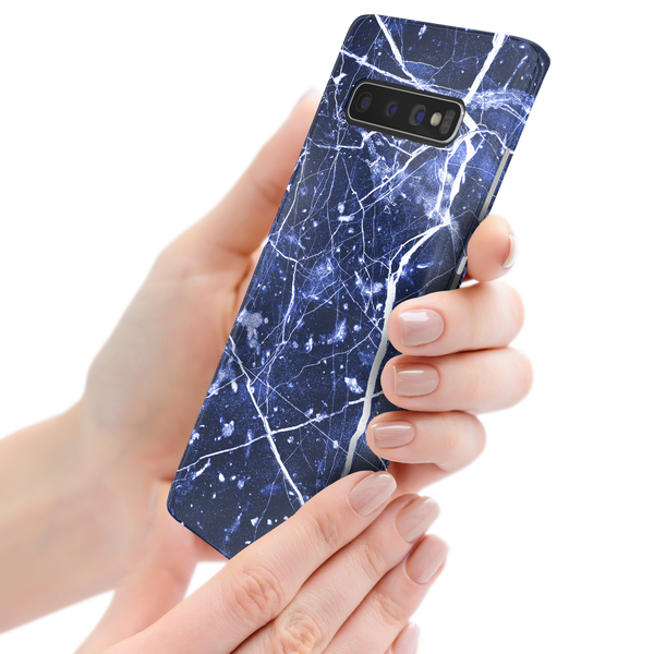 Blue Granite Marble Samsung Galaxy S10 Plus Phone Case