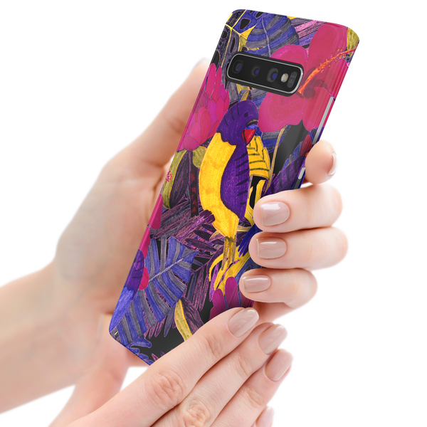 Painted Crimson Flower Samsung Galaxy S10 Plus Phone Case