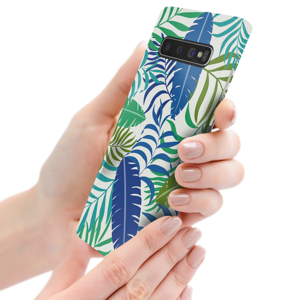 Colorful Tropical Leaves Samsung Galaxy S10 Plus Phone Case