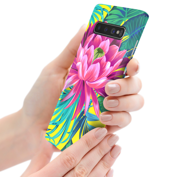 Pink Flower Samsung Galaxy S10 Plus Phone Case