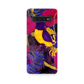 Painted Crimson Flower Samsung Galaxy S10 Phone Case
