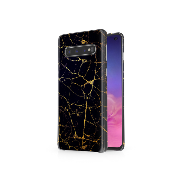 Black & Gold Marble Samsung Galaxy S10 Phone Case