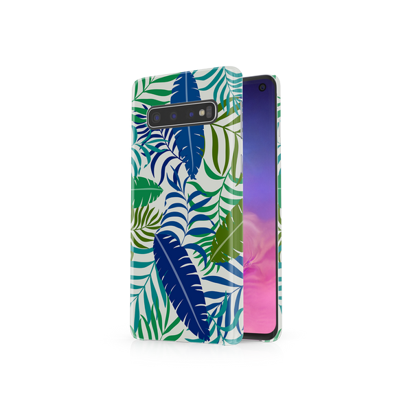 Colorful Tropical Leaves Samsung Galaxy S10 Phone Case