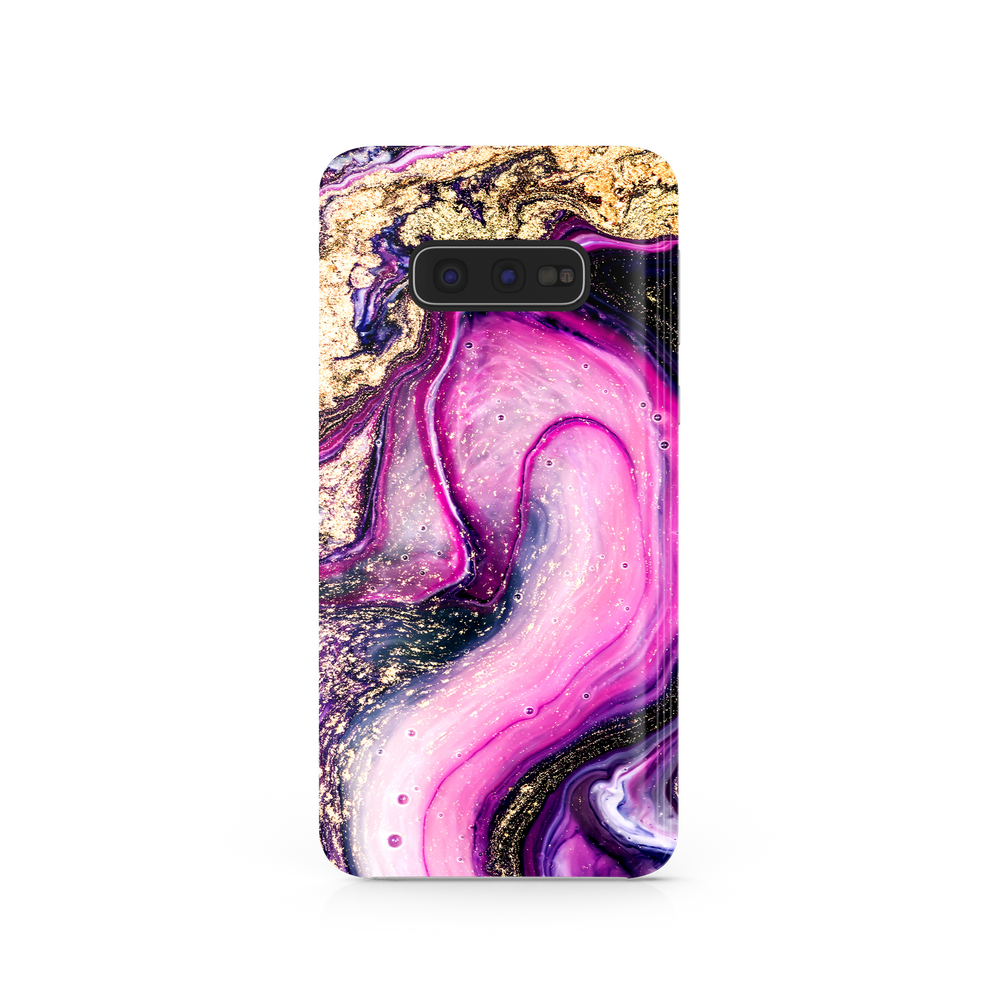 Purple & Gold Marble Samsung Galaxy S10e Phone Case