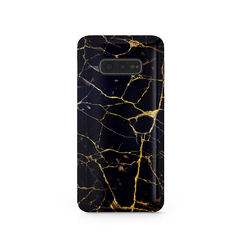 Black & Gold Marble Samsung Galaxy S10e Phone Case