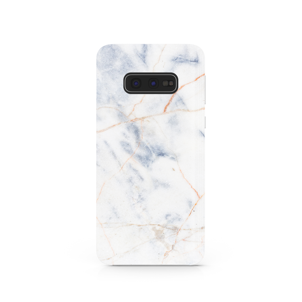 Thin White & Grey Marble Samsung Galaxy S10e Phone Case