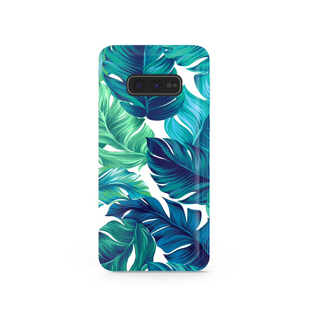 Green Tropical Leaves Samsung Galaxy S10e Phone Case