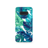 Green Tropical Leaves Samsung Galaxy S10e Phone Case