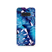 Blue Tropical Leaf Samsung Galaxy S10e Phone Case