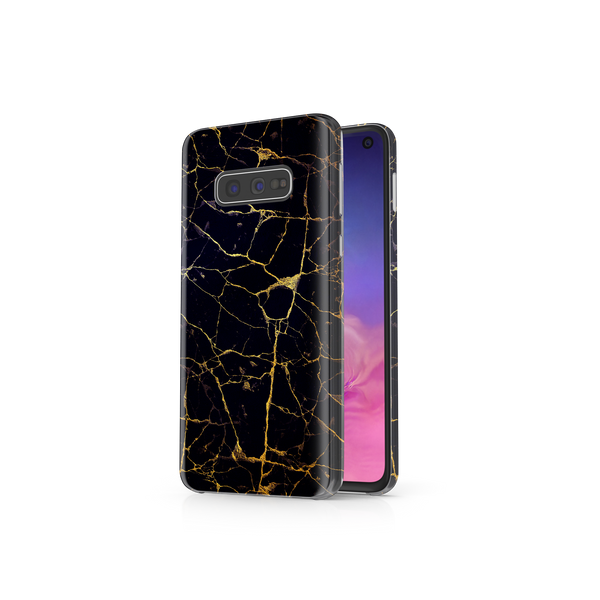 Black & Gold Marble Samsung Galaxy S10e Phone Case