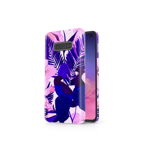 Purple Palm Leaf Samsung Galaxy S10e Phone Case