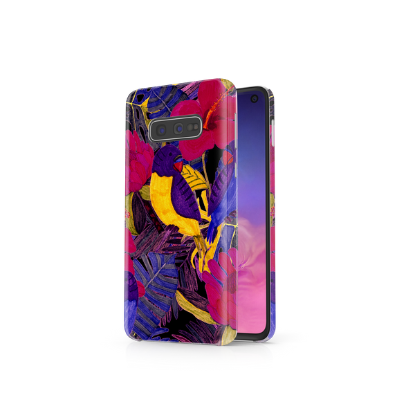 Painted Crimson Flower Samsung Galaxy S10e Phone Case