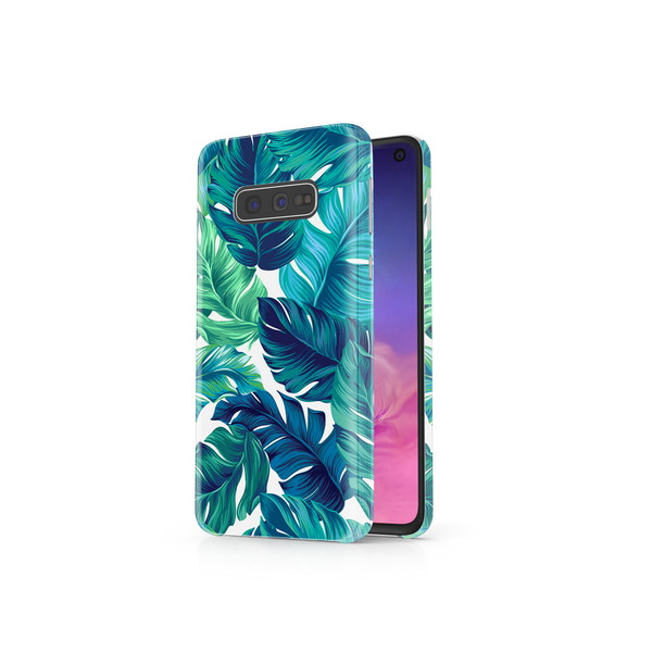 Green Tropical Leaves Samsung Galaxy S10e Phone Case