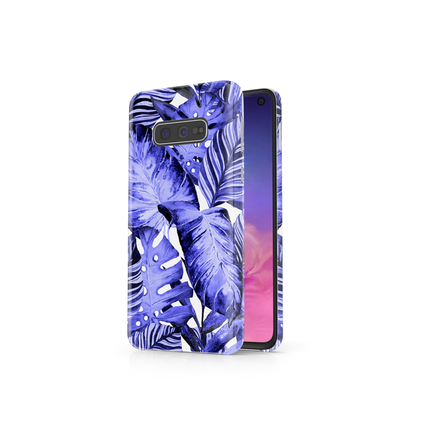 Purple Tropical Leaf Samsung Galaxy S10e Phone Case