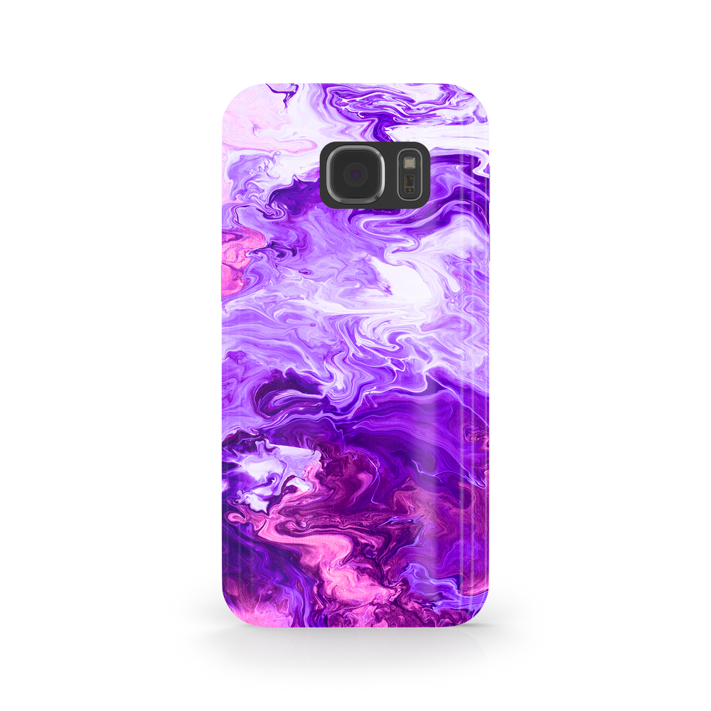 Purple Marble Samsung Galaxy S7 Edge Phone Case