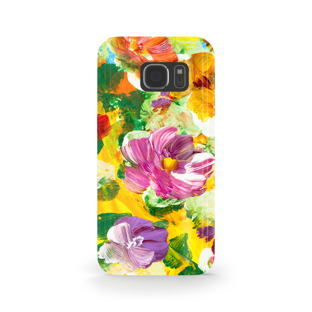 Colorful Floral Art Samsung Galaxy S7 Edge Phone Case