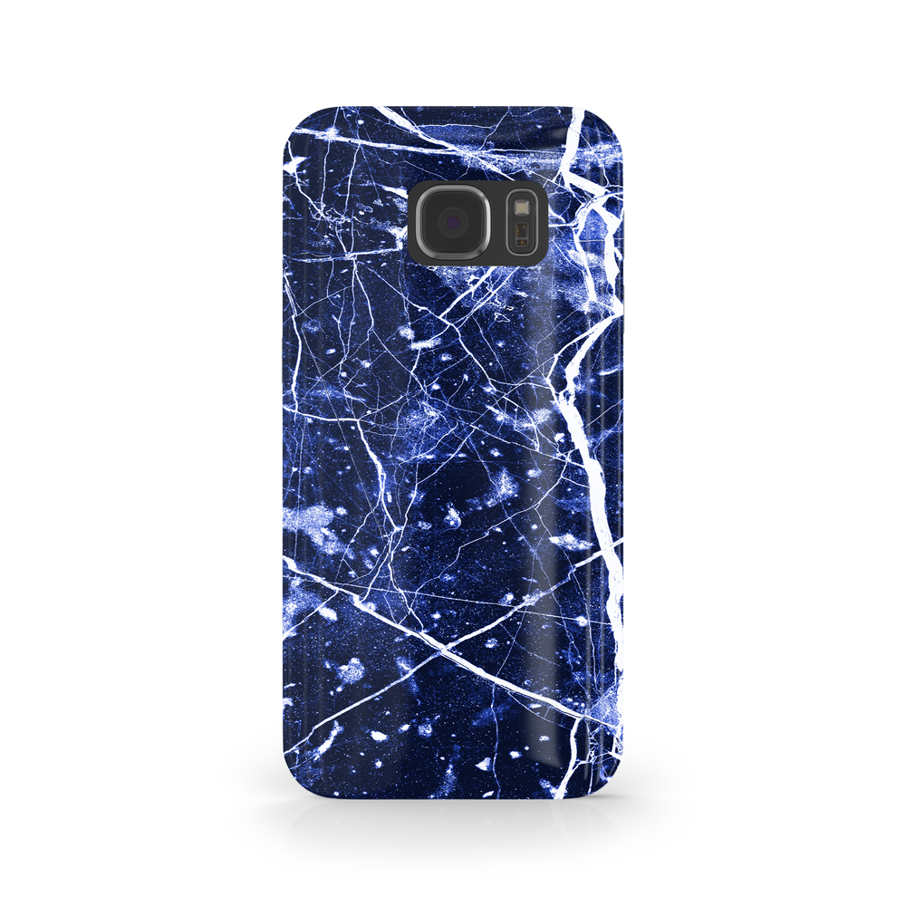 Blue Granite Marble Samsung Galaxy S7 Edge Phone Case