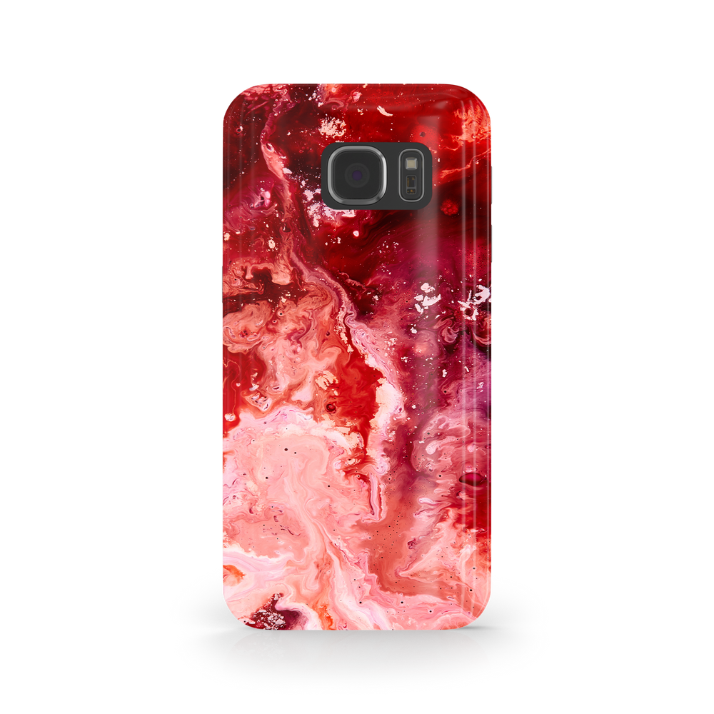Marble Red Samsung Galaxy S7 Edge Phone Case