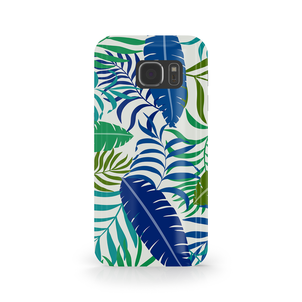 Colorful Tropical Leaves Samsung Galaxy S7 Edge Phone Case