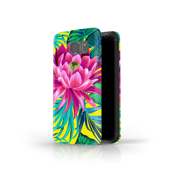 Pink Flower Samsung Galaxy S7 Edge Phone Case