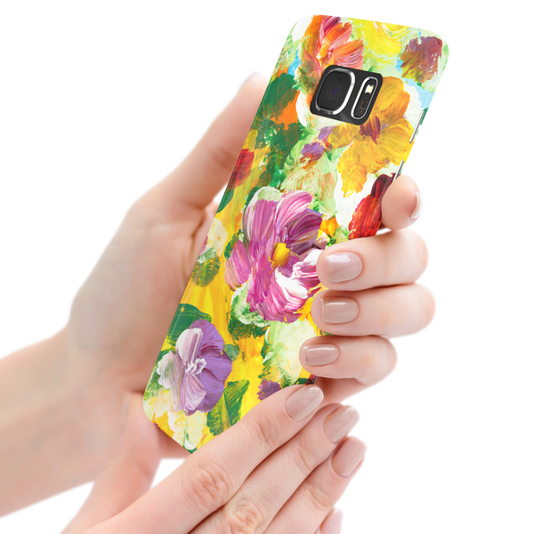 Colorful Floral Art Samsung Galaxy S7 Edge Phone Case