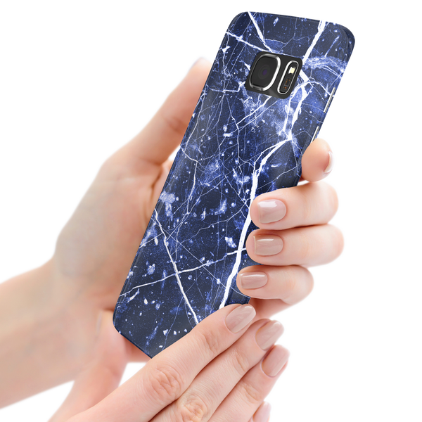 Blue Granite Marble Samsung Galaxy S7 Edge Phone Case